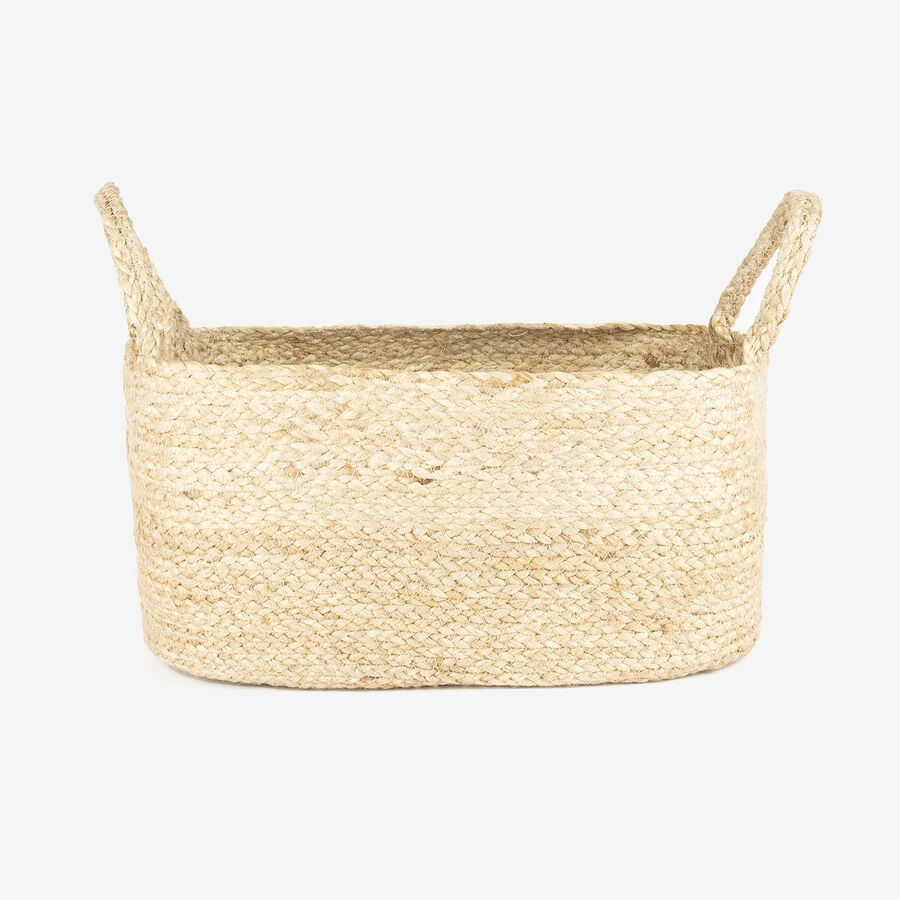 Cesta de yute ovalada Fita 40x26x18cm