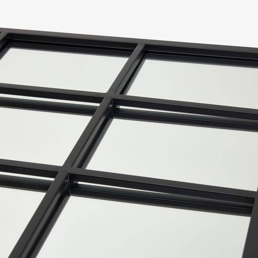 Espejo de pared cuadrado de metal estilo ventana 60x107cm