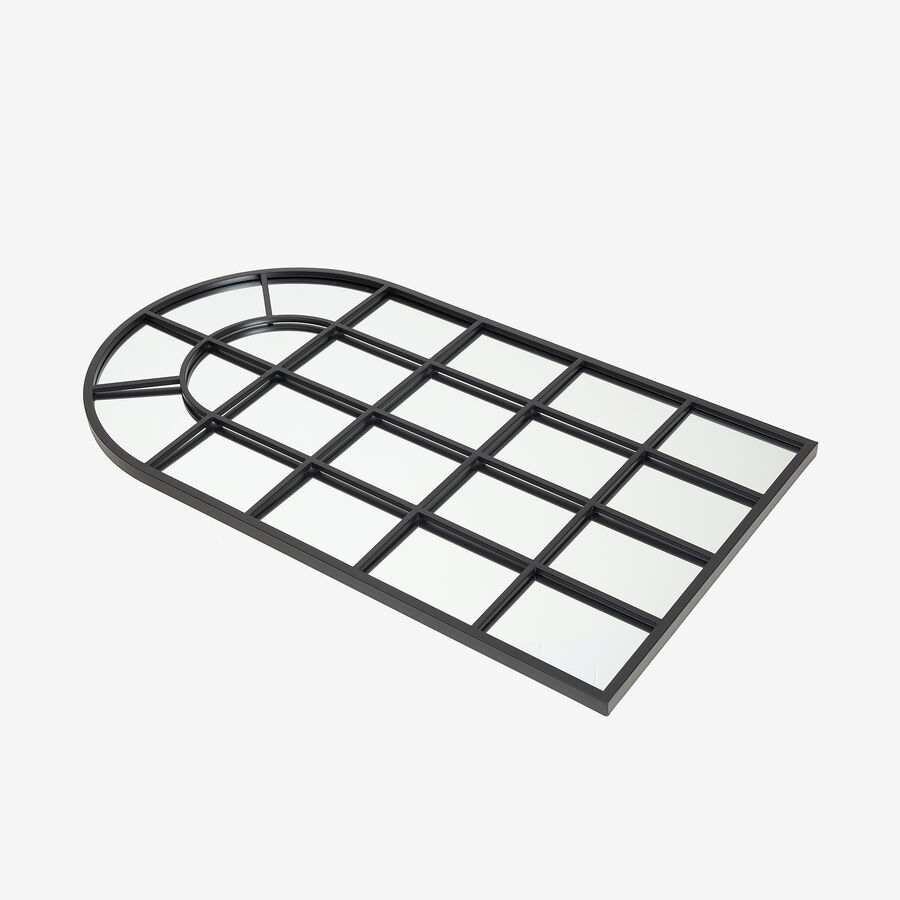 Espejo de pared cuadrado de metal estilo ventana 60x107cm