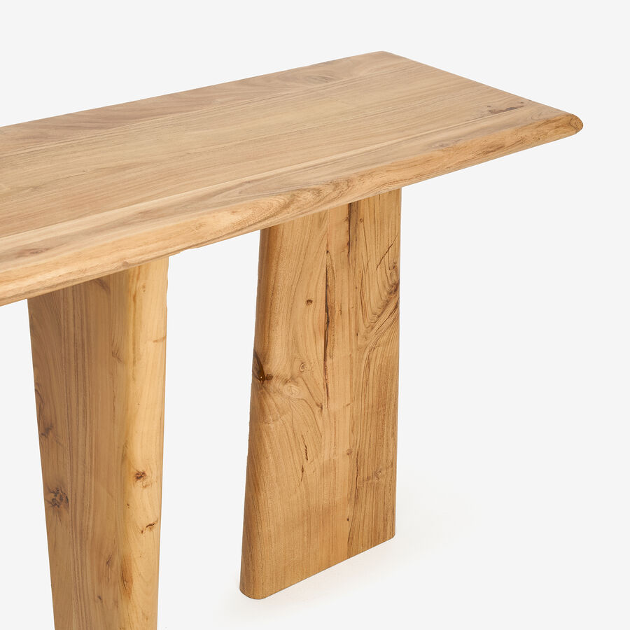 Consola de madera de acacia Moscú 130x40x75cm Clau&Chloe