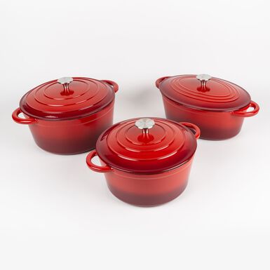Cazuela cocotte de hierro fundido esmaltado &Oslash;33cm 4,3L Fonte