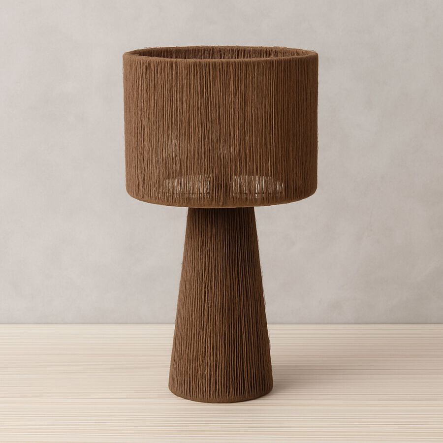 L&aacute;mpara de mesa de yute Taena &Oslash;27x45cm