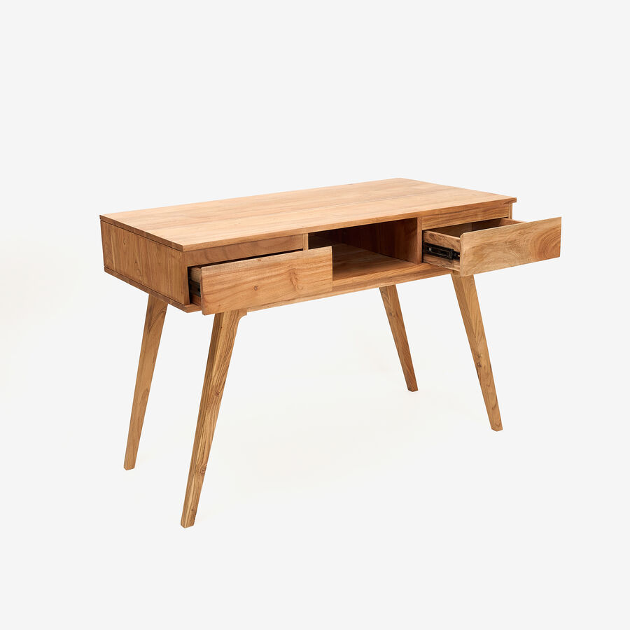 Escritorio de madera de acacia Deska 117x60x82cm