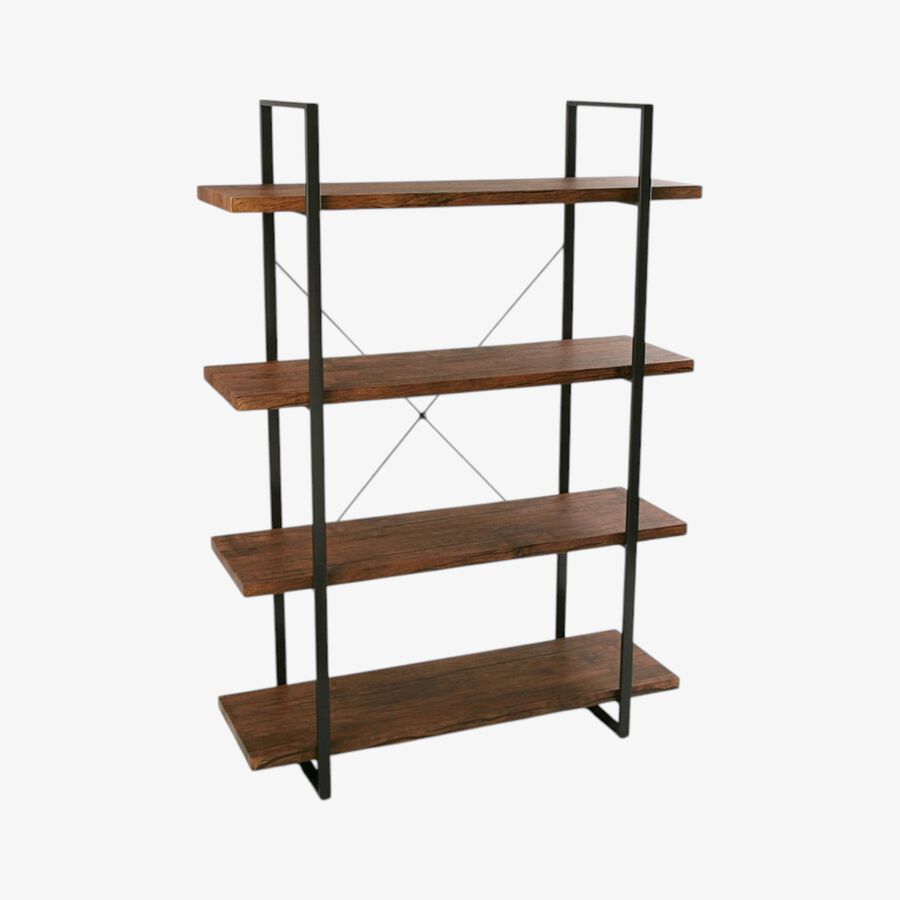 Estanter&iacute;a de madera con 4 baldas Jonas 100x33x140cm