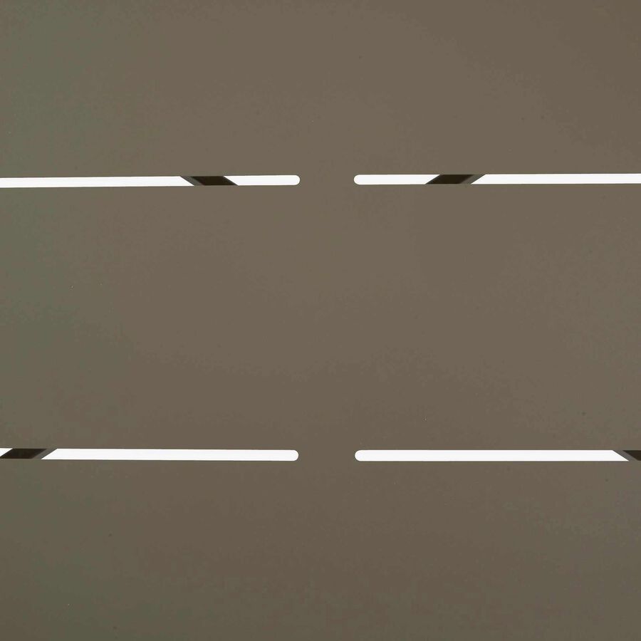 Conjunto de jard&iacute;n para 4 personas de acero cafe Solani