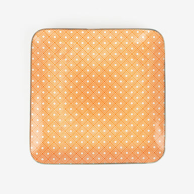 Bandeja de porcelana Okinawa 21x21cm