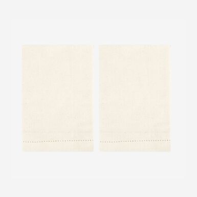 Set de 2 servilletas de algodón beige Vainica43x43cm