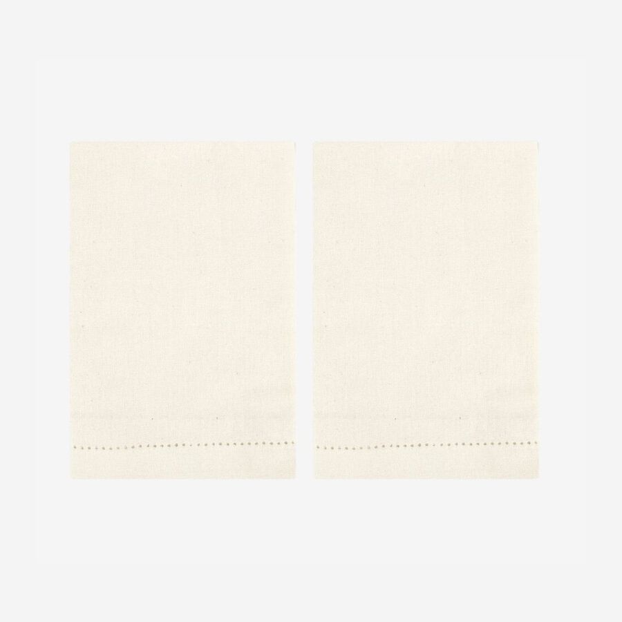 Set de 2 servilletas de algodón beige Vainica43x43cm