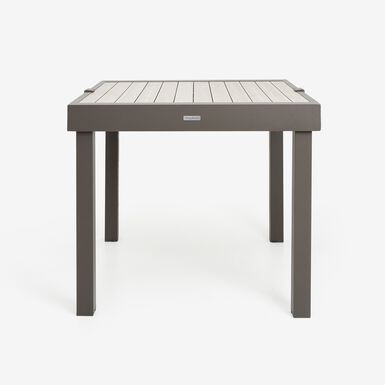 Mesa extensible gris de aluminio Palma 90/180cm