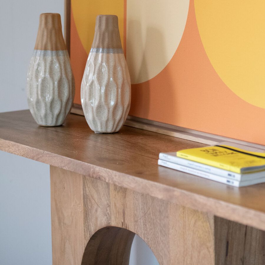 Consola de madera de mango Aero 120x35x77cm Clau&Chloe