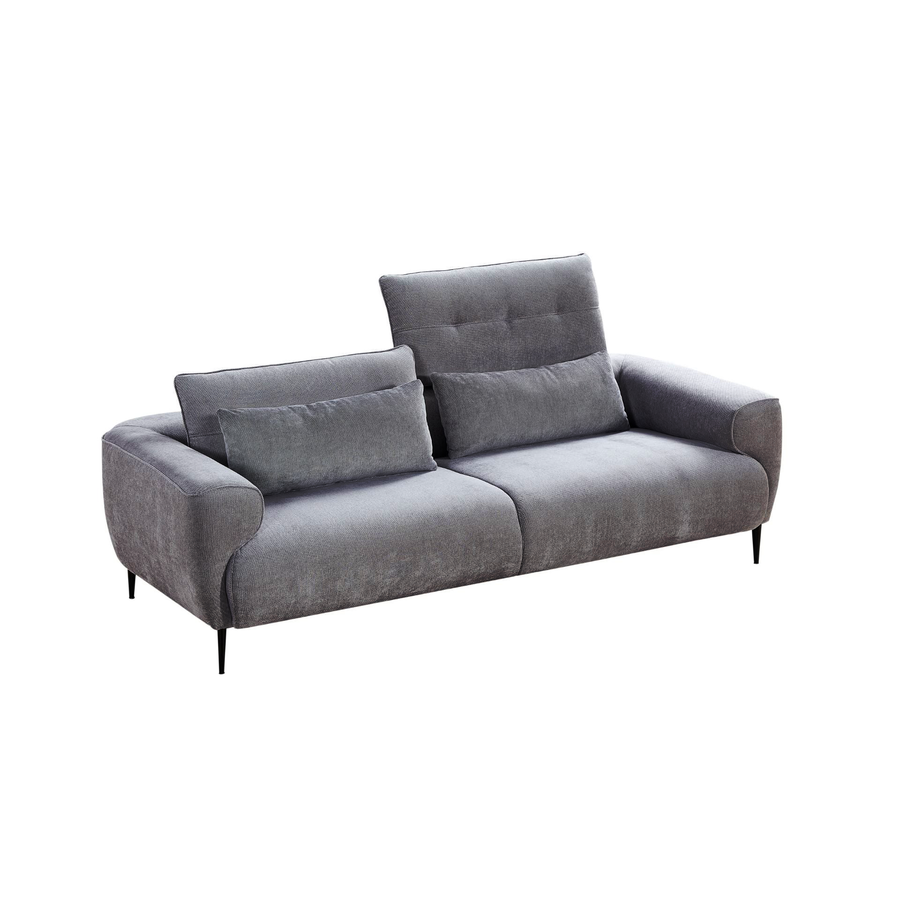 Sofá de 3 plazas gris oscuro Axel 217x97x75cm