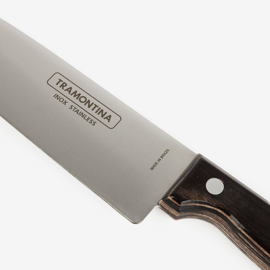 Cuchillo de cocina con mango madera 28cm