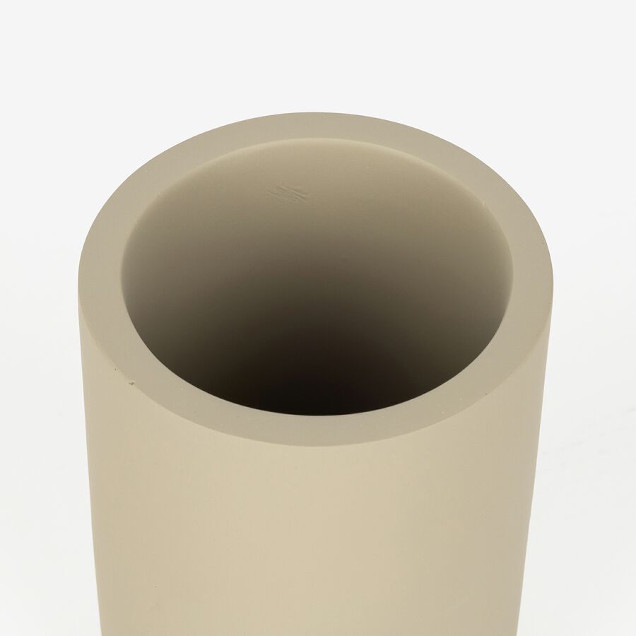 Vaso portacepillos gris Ceara &Oslash;7x1