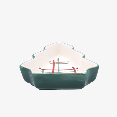 Bol árbol de dolomita verde Hollystripe 21x17x5cm Clau&Chloe