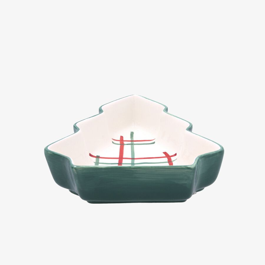 Bol árbol de dolomita verde Hollystripe 21x17x5cm Clau&Chloe