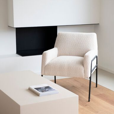 Butaca beige Mysteva 70x78x79cm Clau&Chloe