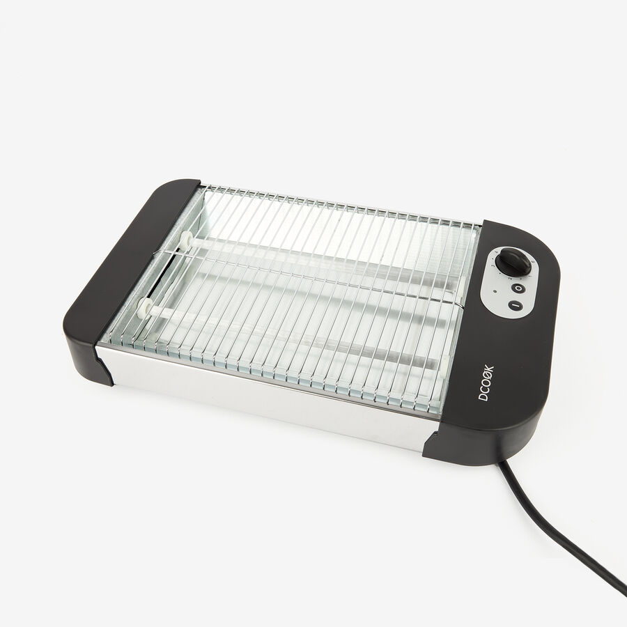 Tostadora horizontal de metal y plástico DCook 24x20cm 600W