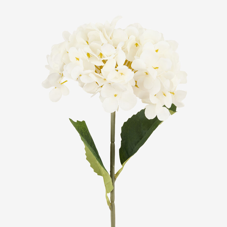 Flor artificial hortensia blanca 60cm