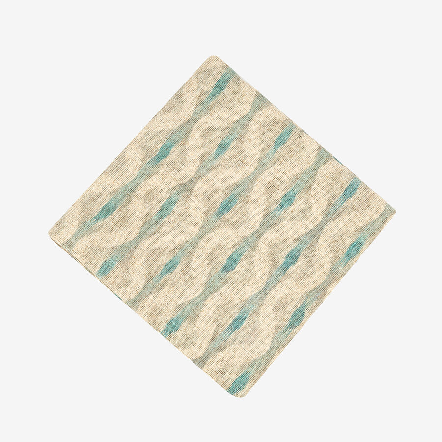 Funda de cojín de algodón beige Tribal 45x45cm