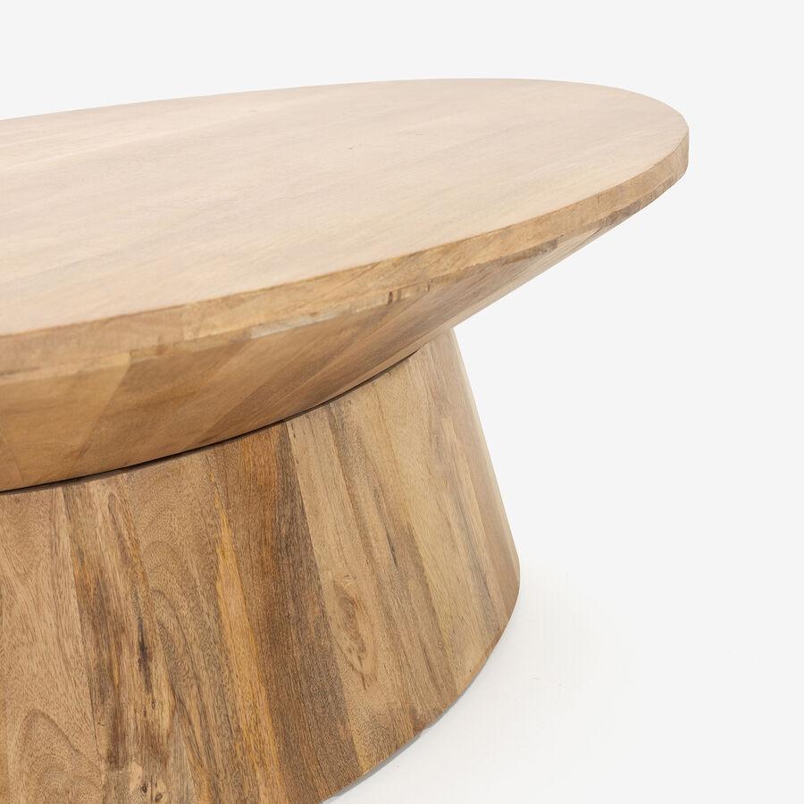 Mesa de centro de madera de mango Sidney 120x68x41cm Clau&Chloe