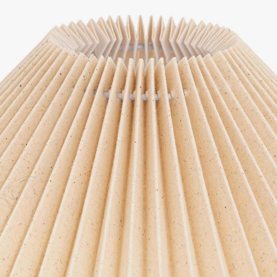 L&aacute;mpara de mesa Talya de porcelana beige 38cm