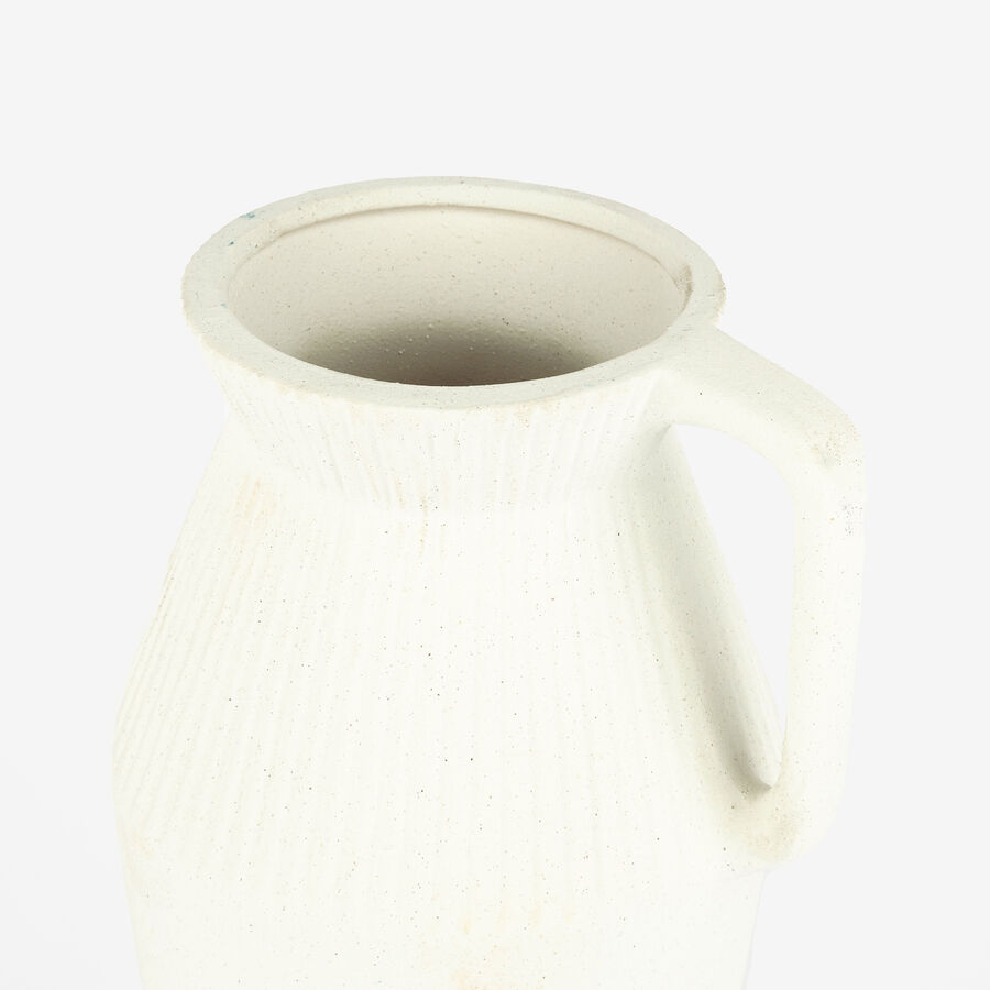 Jarrón de porcelana blanca Nala 16x13x26cm