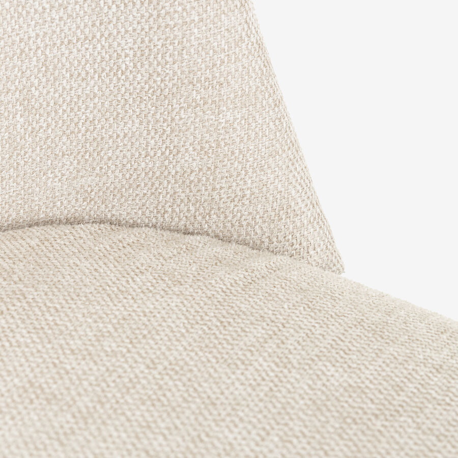 Silla de comedor beige Mina 49x60cm