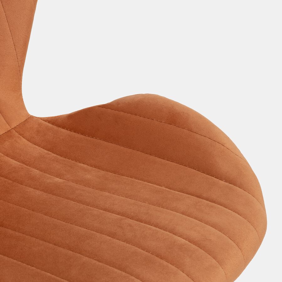 Silla de comedor de terciopelo naranja Lydia 54x50x86cm Clau&Chloe