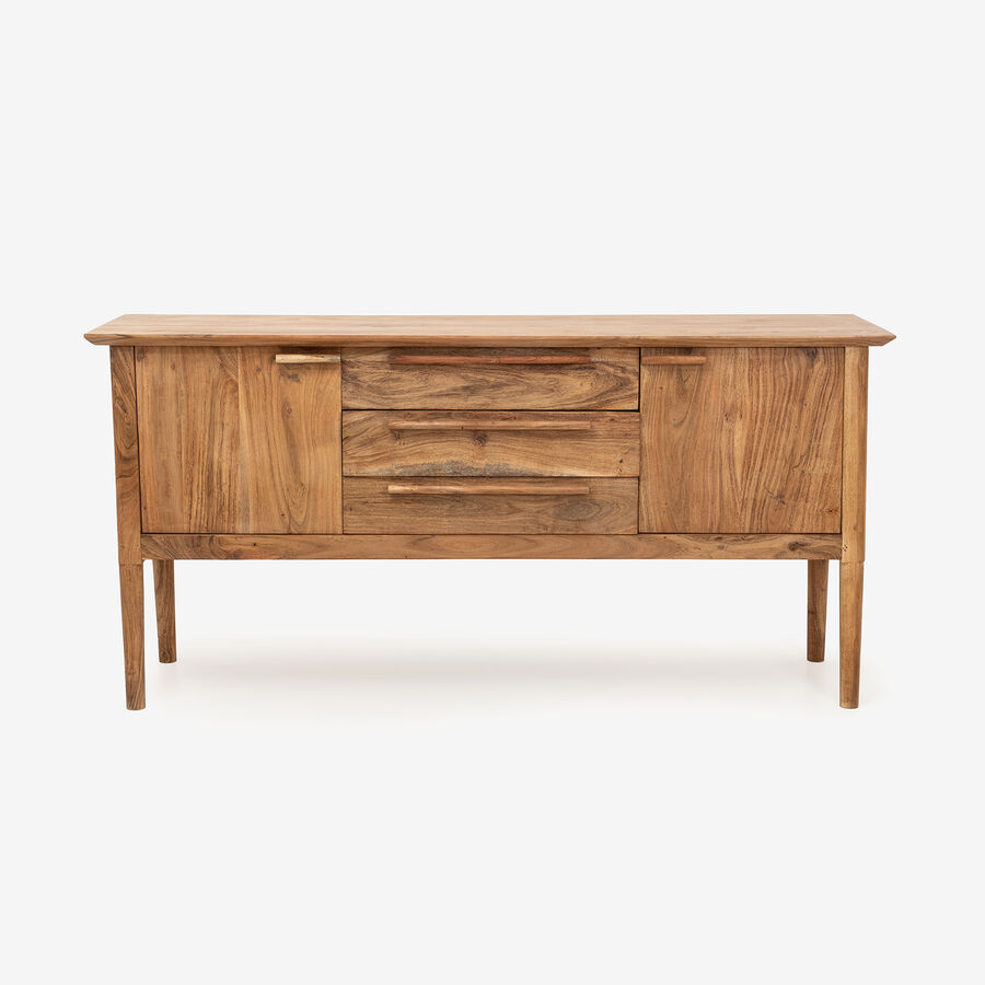 Aparador de madera de acacia Attic 160x45x78cm Clau&Chloe