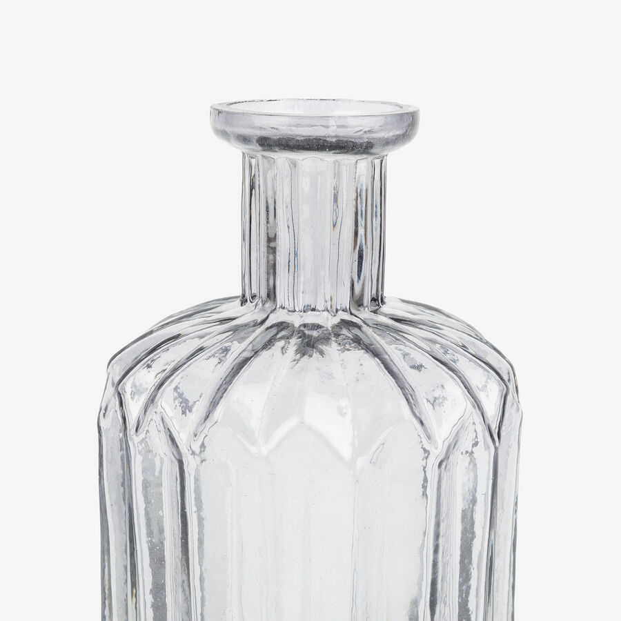 Jarr&oacute;n de cristal azul Minda &Oslash;8x16cm