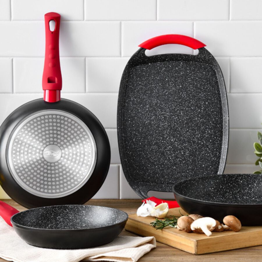 Plancha asadora apta para inducción 37x25cm - Bergner