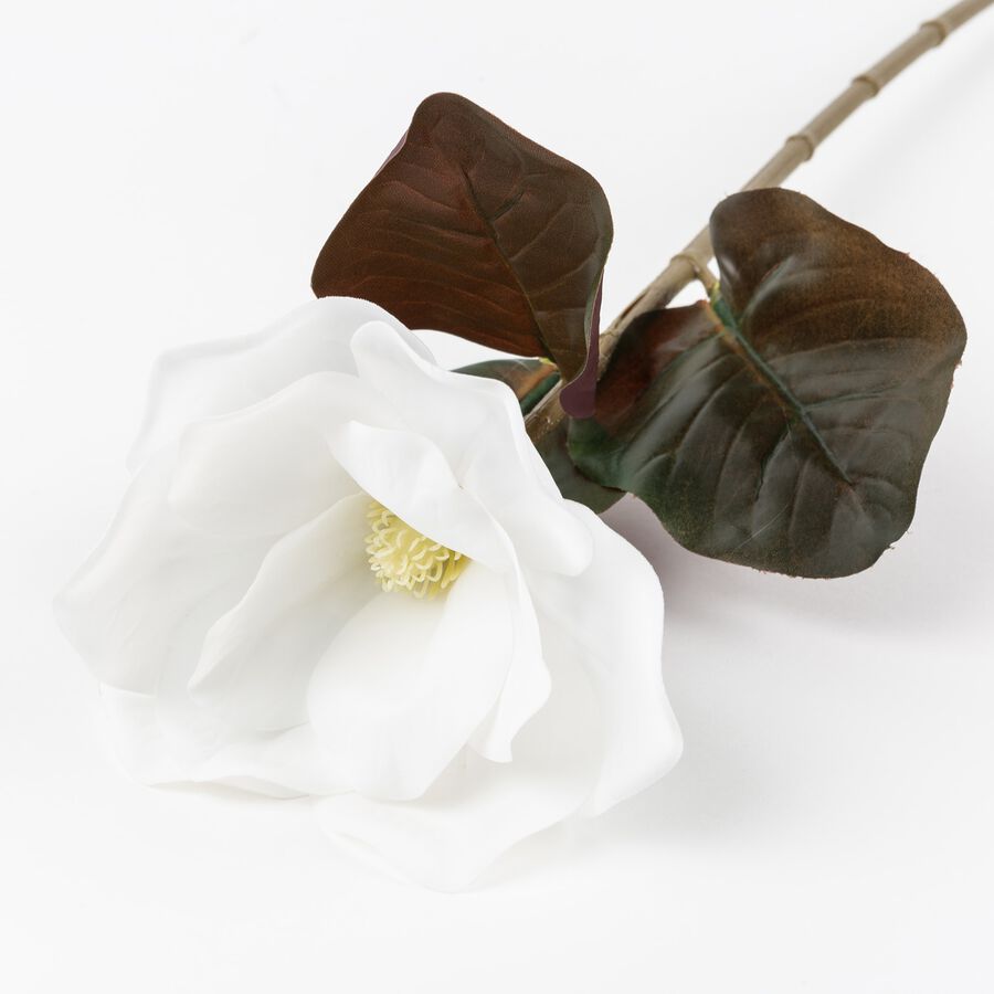 Flor artificial magnolia blanca 70cm