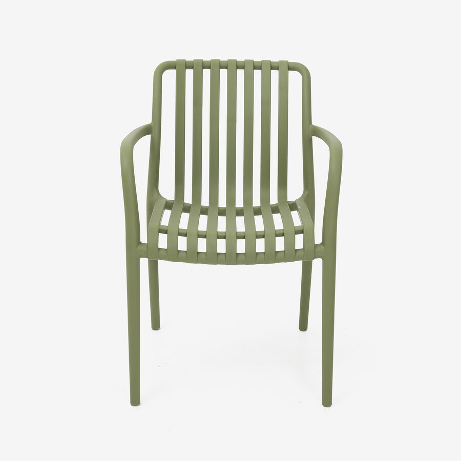 Silla de jardín verde Happel 55x81x57cm