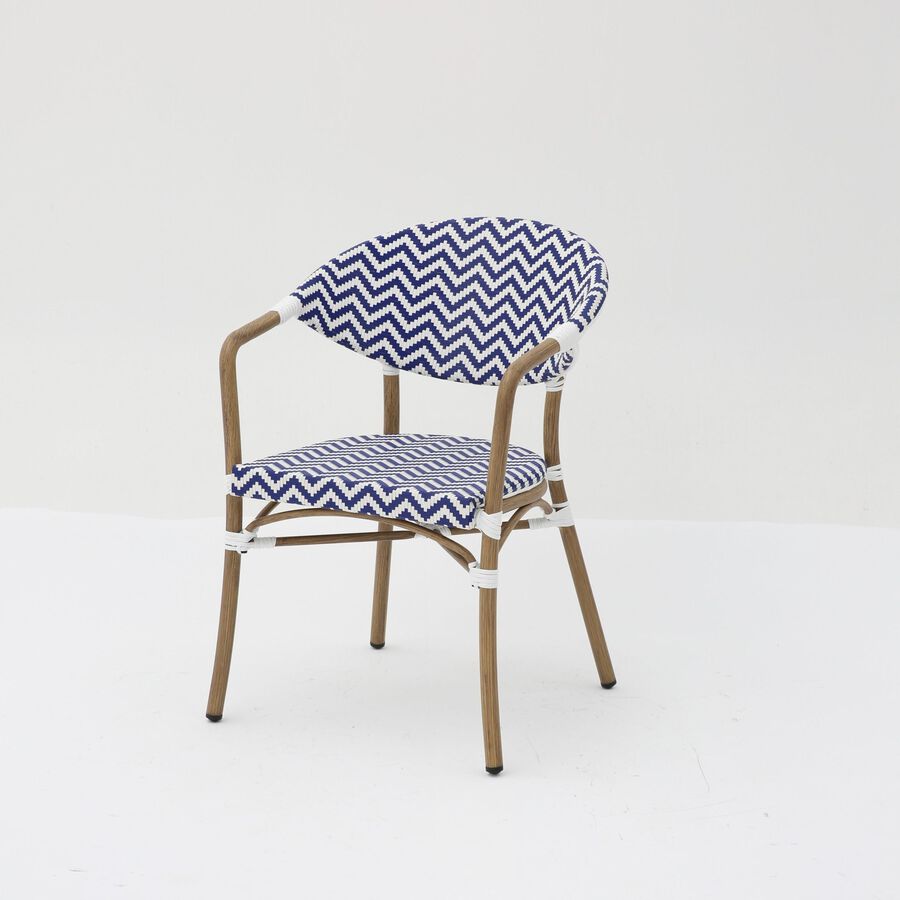 Silla de jardín de ratán sintético Marine 57x60x83cm