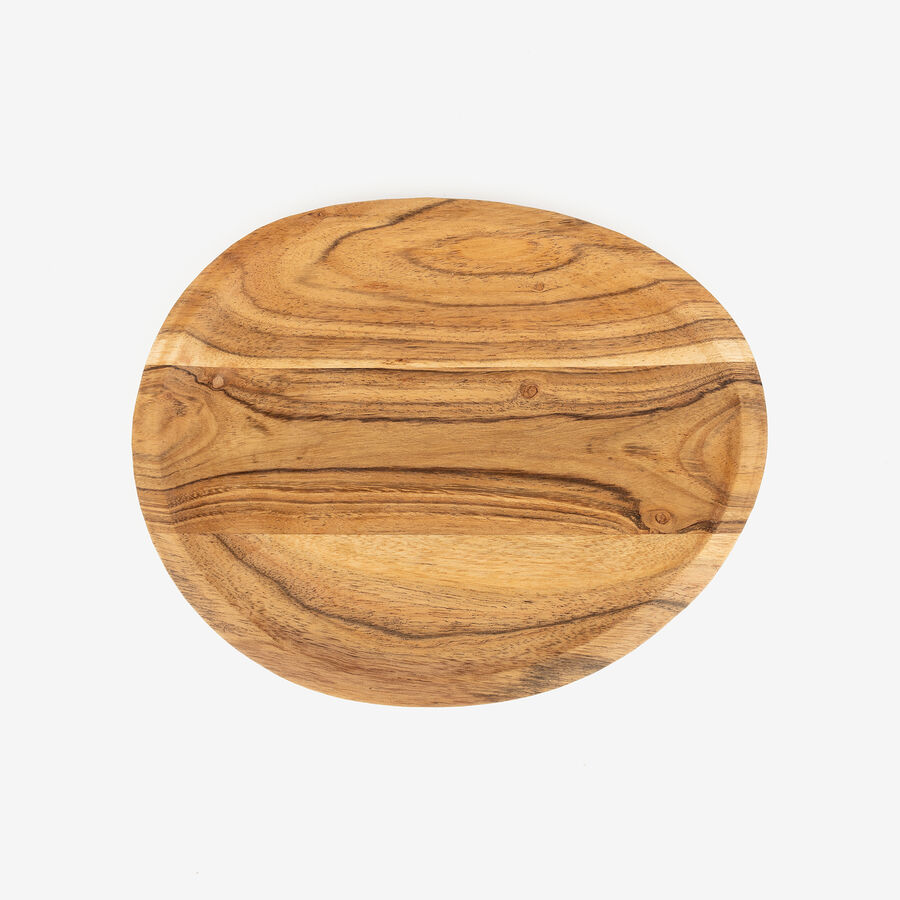 Centro de mesa de madera de acacia Simal 25x20cm