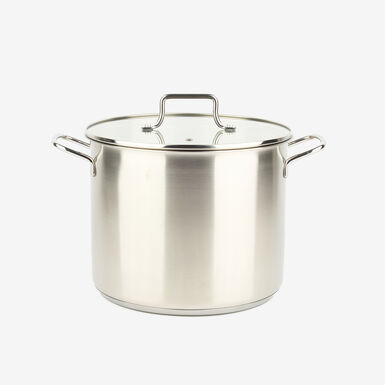 Olla de acero inoxidable con tapa Birta Ø24cm - 8L