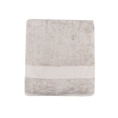 Toalla de ducha de algodón beige Vic 70x140cm - 500 gr/m²