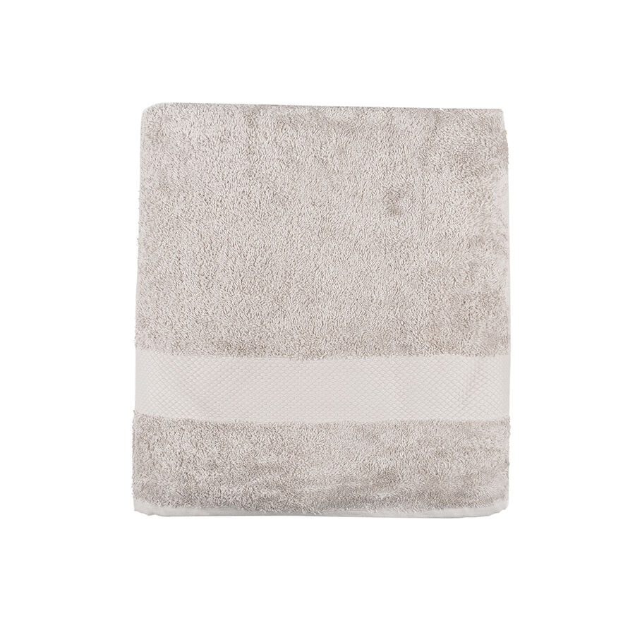 Toalla de ducha de algodón beige Vic 70x140cm - 500 gr/m²