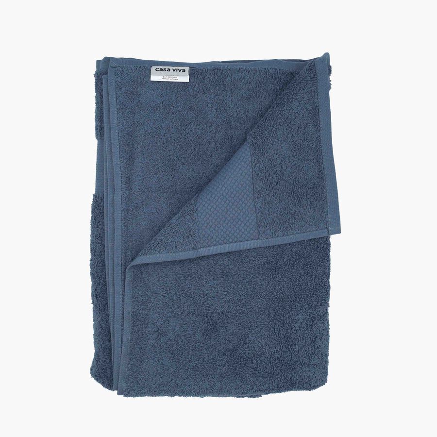 Toalla de ducha de algod&oacute;n 100% azul Armon&iacute;a 70x140cm - 500 g/m&sup2;