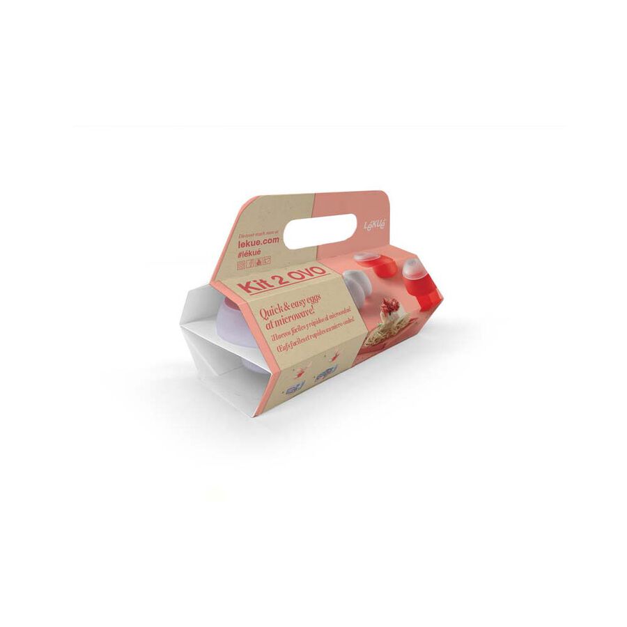 Set de 2 cocedores de huevo de silicona OVO - L&eacute;ku&eacute;