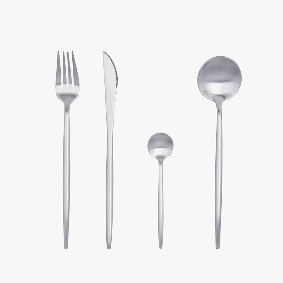 Set de 6 cucharas de mesa de acero inoxidable 19cm Sira