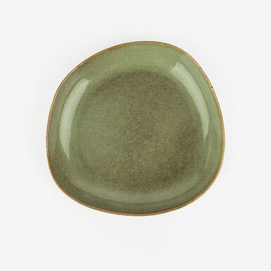 Plato hondo de gres verde Beget Ø21cm