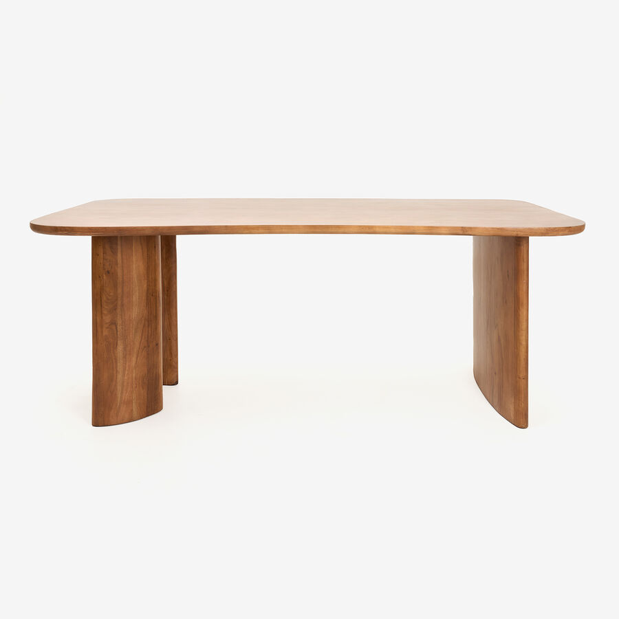 Mesa de comedor de madera acacia Napoli 200x100x76cm