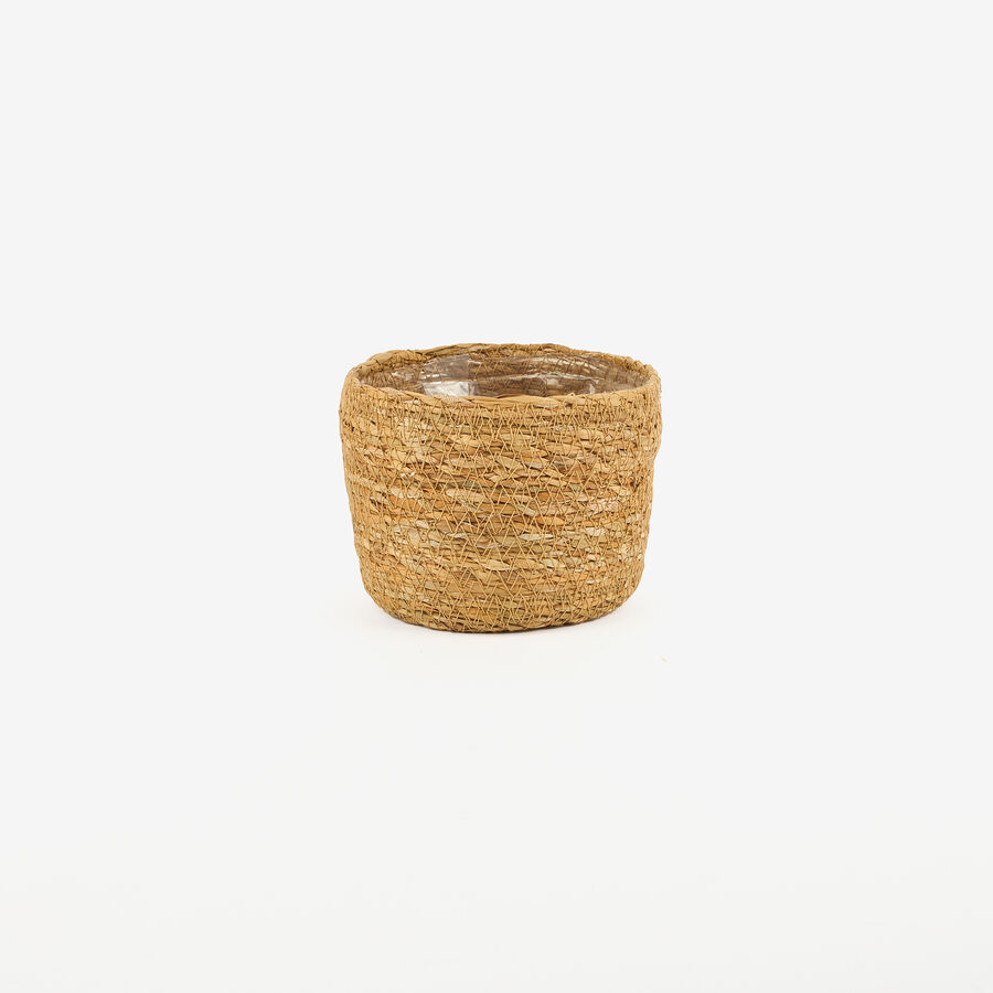 Macetero de fibras naturales Unax &Oslash;14x11cm