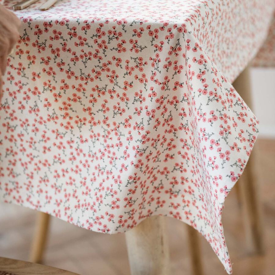 Mantel de algodón reciclado Begonia 135x200cm