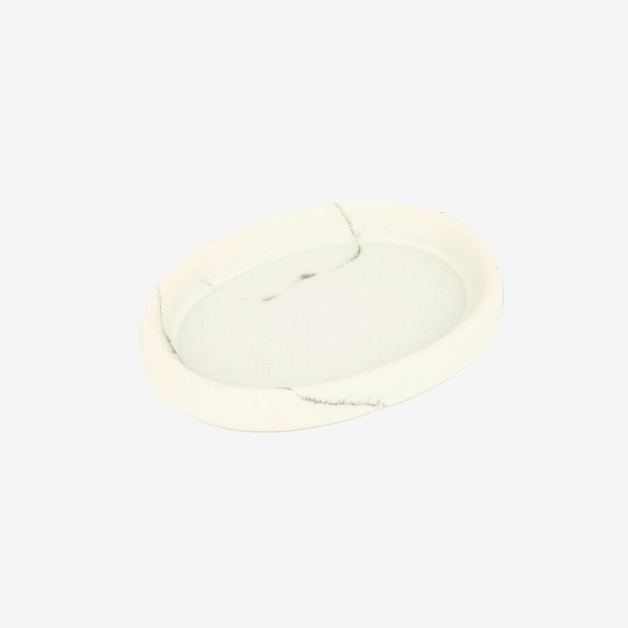 Jabonera efecto mármol Fem 13x10cm