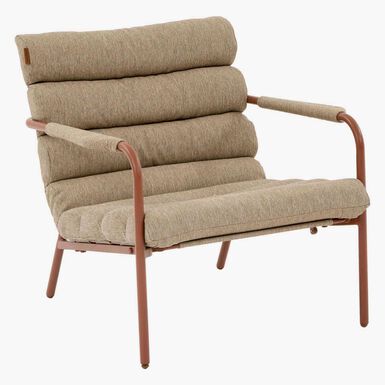 Conjunto de jard&iacute;n para 4 personas de acero caoba Solani