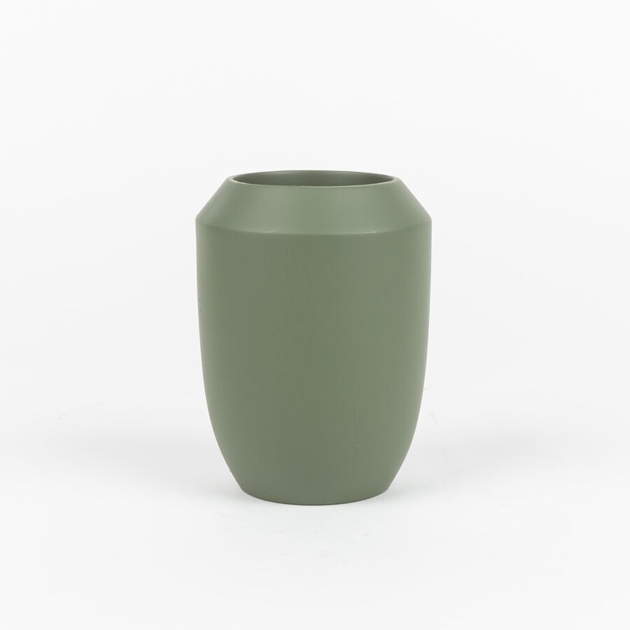 Portacepillos verde Gron Ø8x15cm