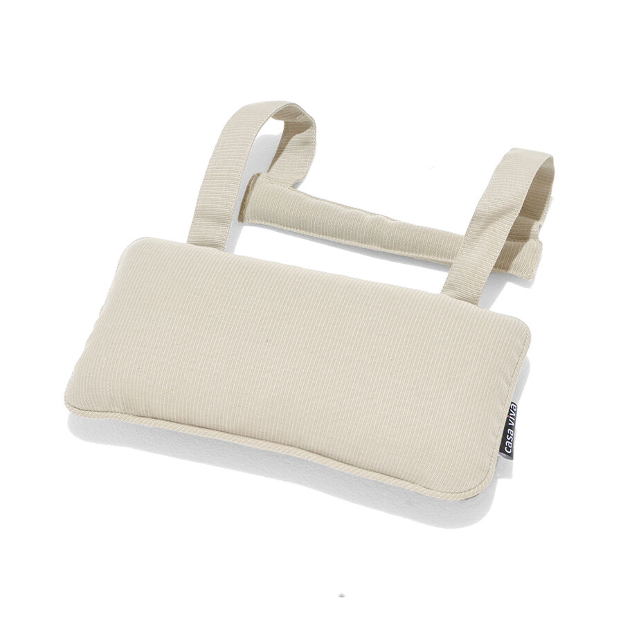 Coj&iacute;n de exterior para cabezal de algod&oacute;n Bahamas 15x30cm