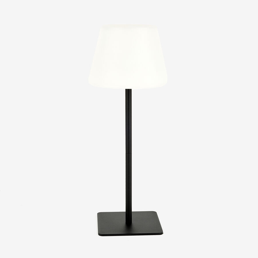 Lámpara de mesa para exterior LED con USB Ø15x38cm